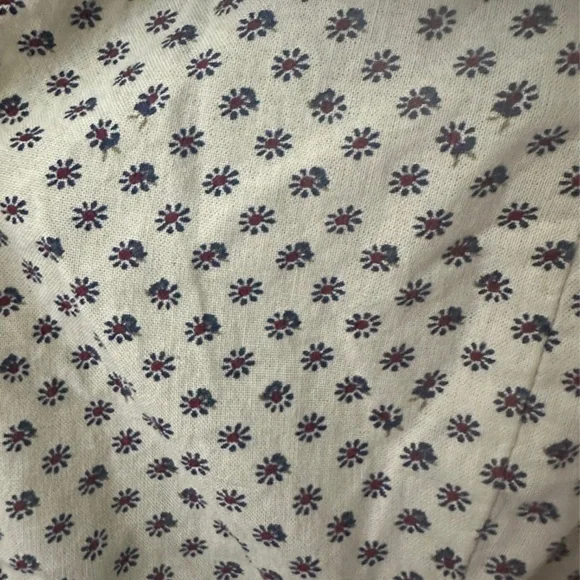 Free People Cream and Blue Floral Mini Dress - Picture 4 of 5